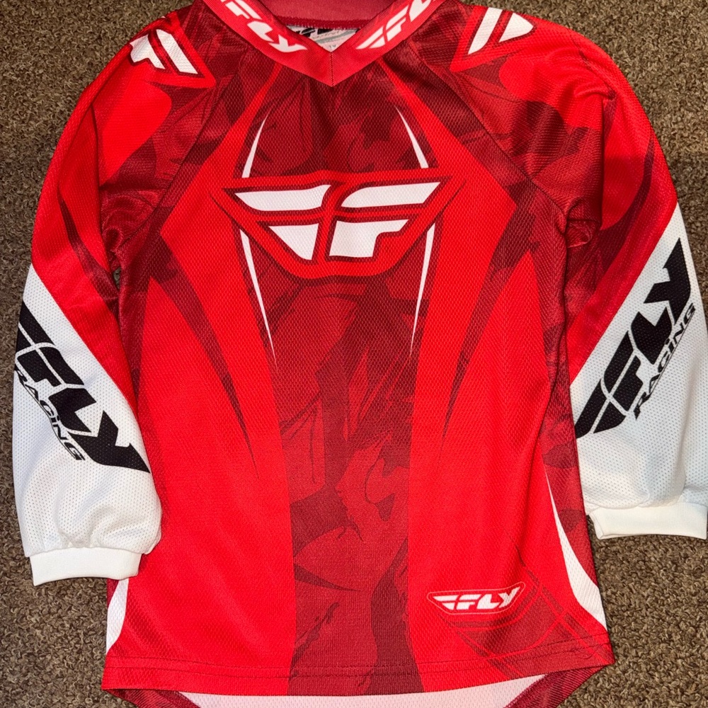 Kids' Red Fly Racing Motocross Jersey